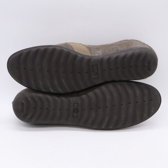 Sesto Meucci Womens Sz 10 Gray Taupe Slip On Suede Shoes Beale Made in Italy - Picture 10 of 11